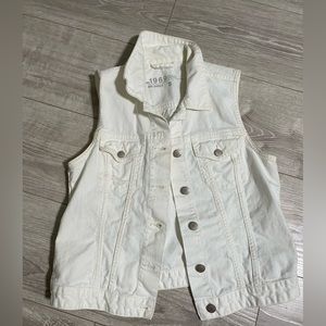 White Jean vest